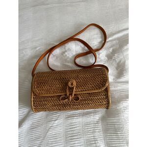🆕 Street Level Rattan Crossbody Bag